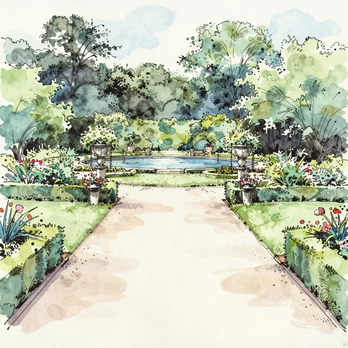Toward The Pond