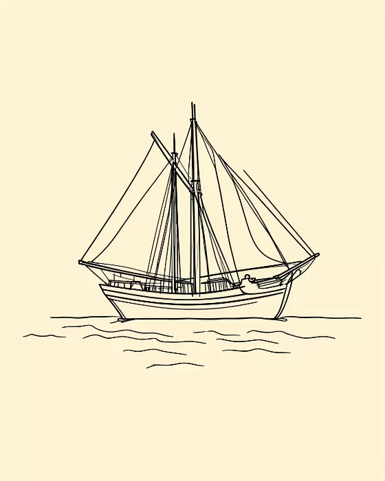 Schooner Silhouette