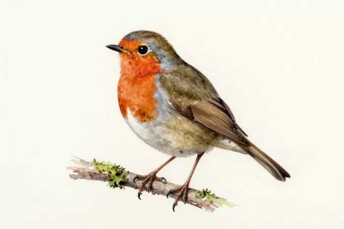 Robin On Moss