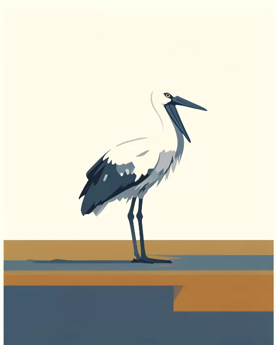 Stork Standing