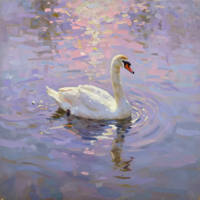 Sunlit Swan