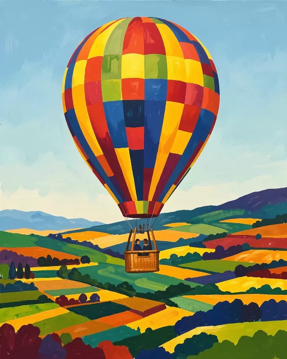 Balloon Over Terraces