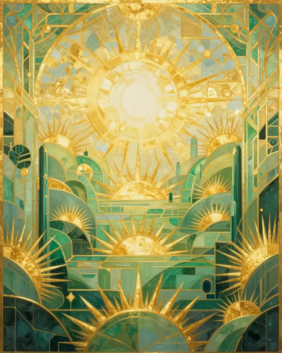 Emerald Sunburst