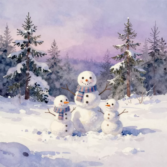 Twilight Snowmen