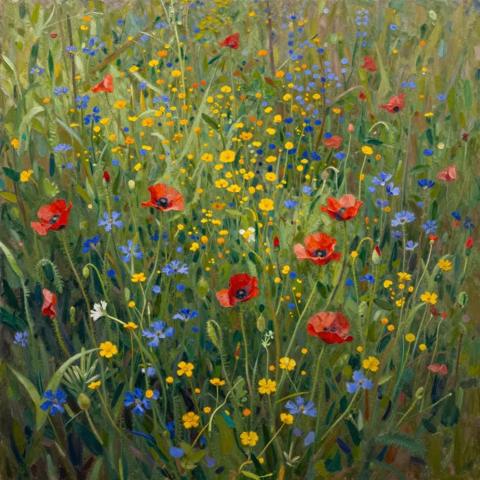 Cornflower Tangle
