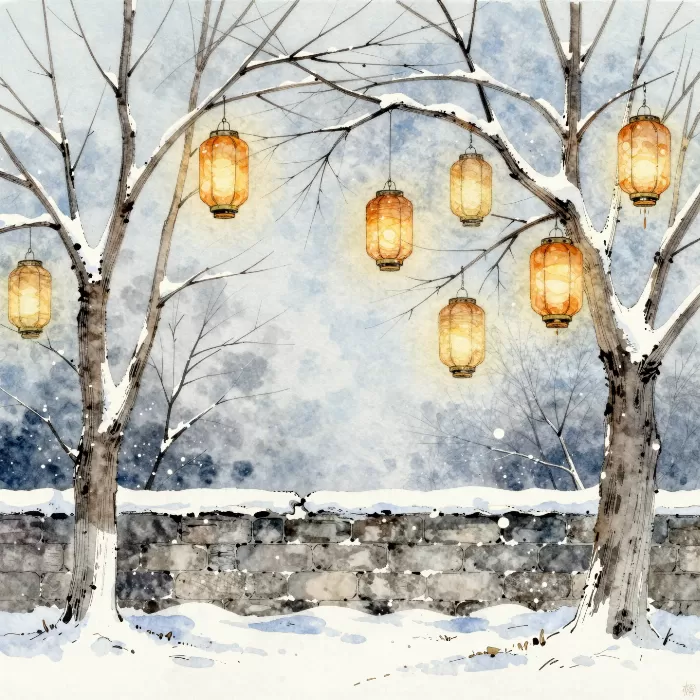 Amber Snowfall