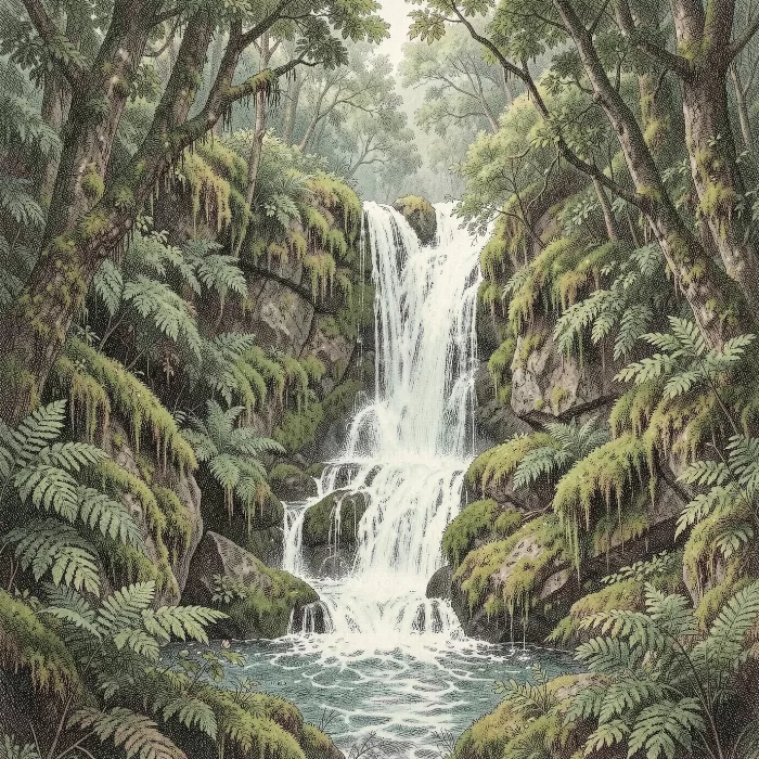 Sepia Cascade