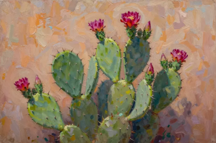 Cactus In Bloom