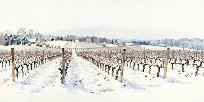 Snowy Vines
