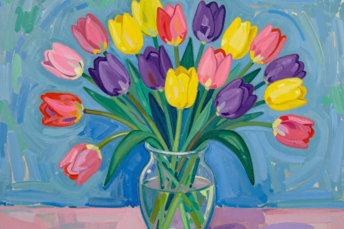 Neon Tulips