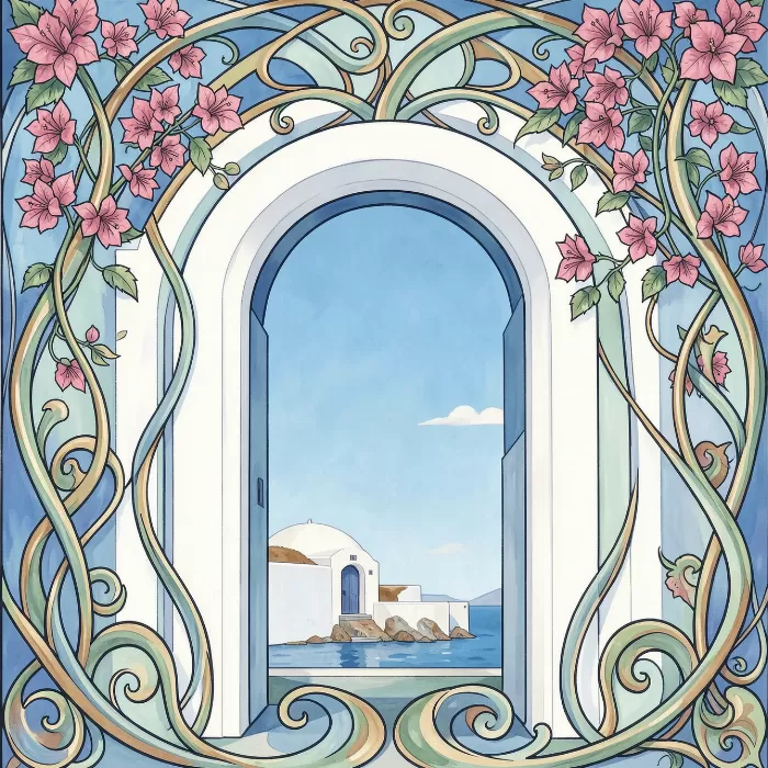 Santorini Doorway