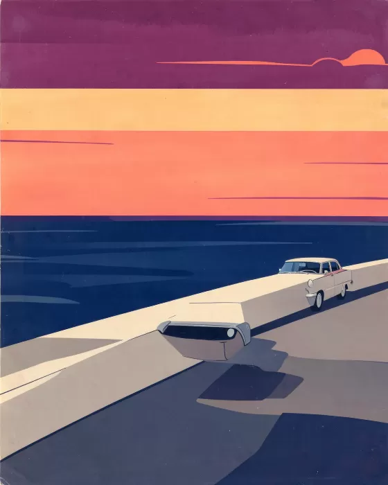 Curving Seawall