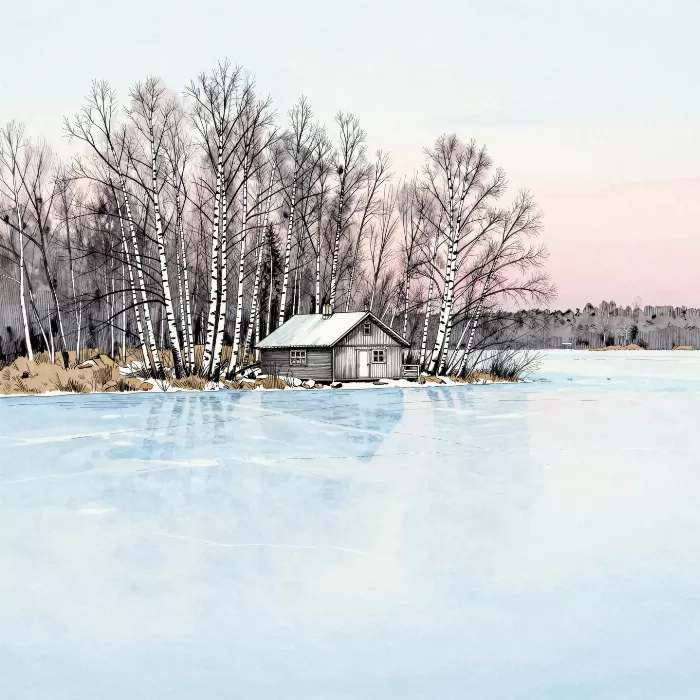 Cabin Birches
