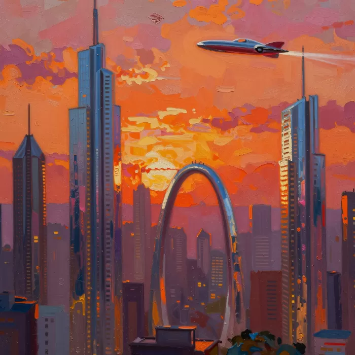 Futuristic Sunset