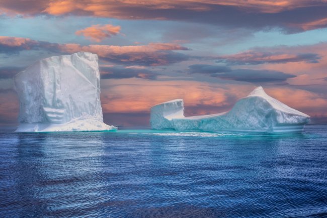 Bergs - Newfoundland art print