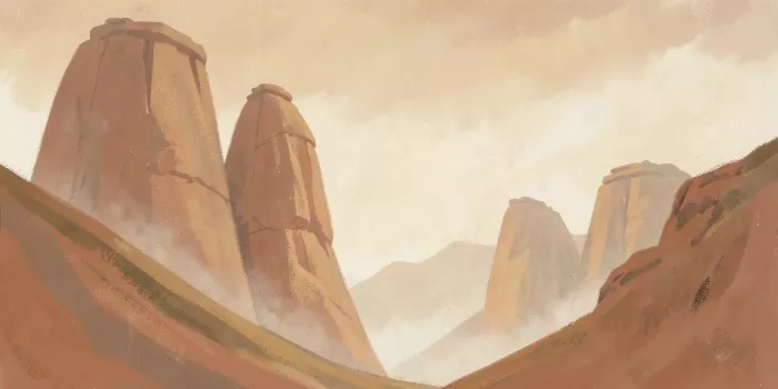 Ochre Pillars
