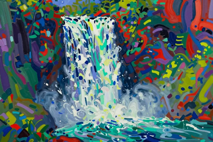 Crimson Waterfall