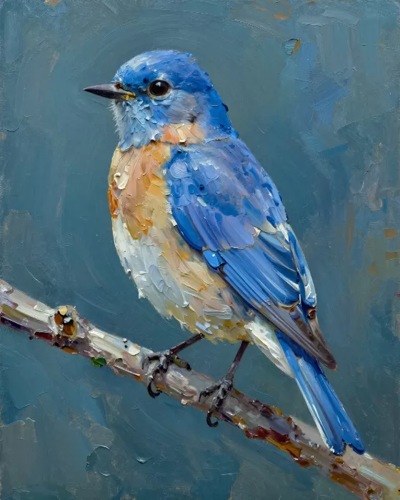 Bluebird Impasto