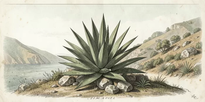 Agave Engraving