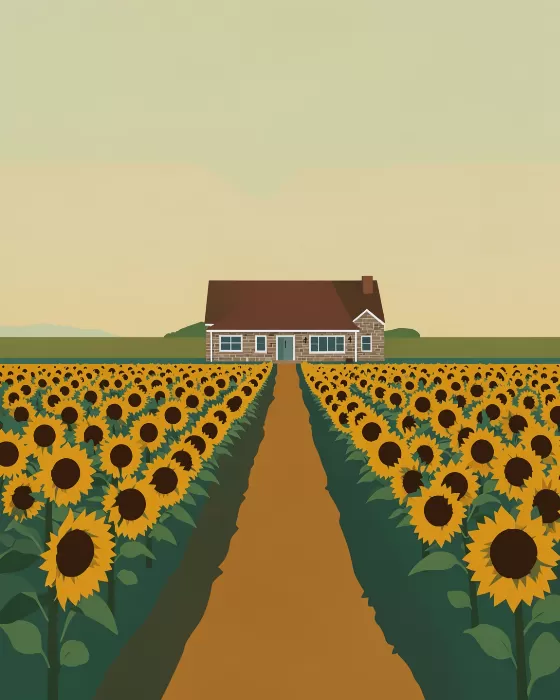 Sunflower Rows