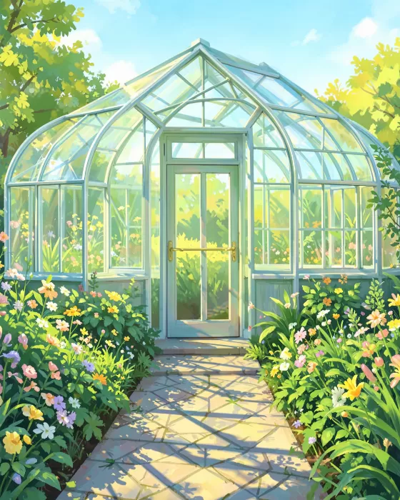 Morning Glasshouse