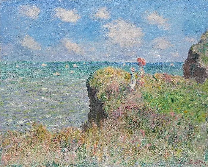 Claude Monet Cliff Walk at Pourville