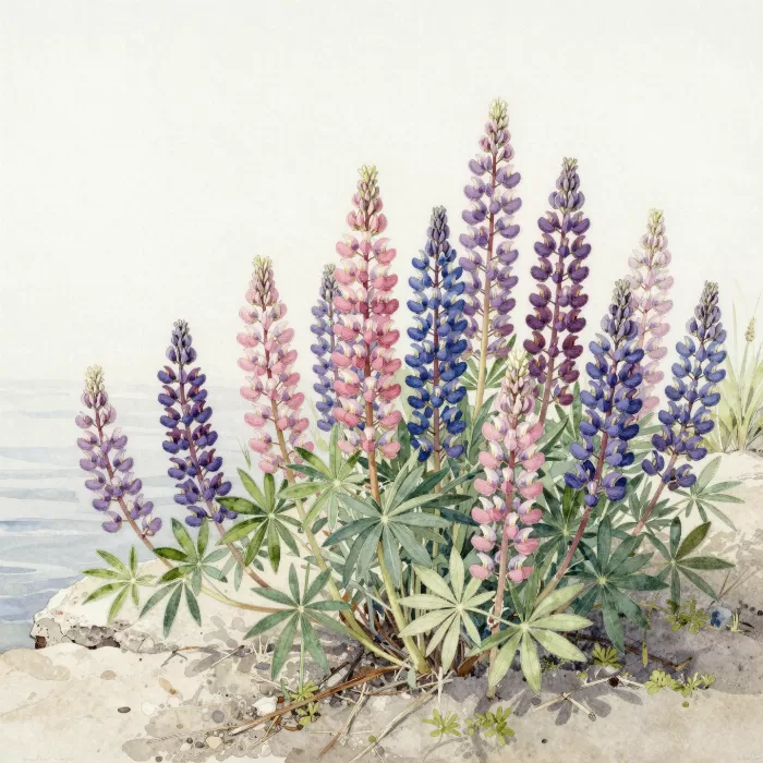 Lakeside Lupines