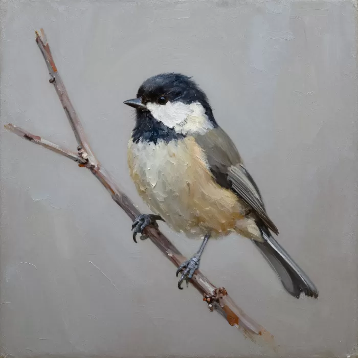 Impasto Chickadee