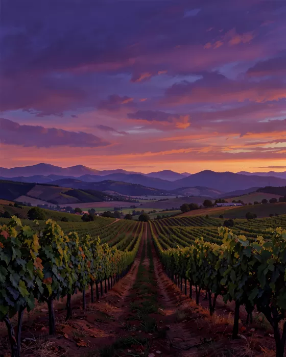 Vineyard Twilight