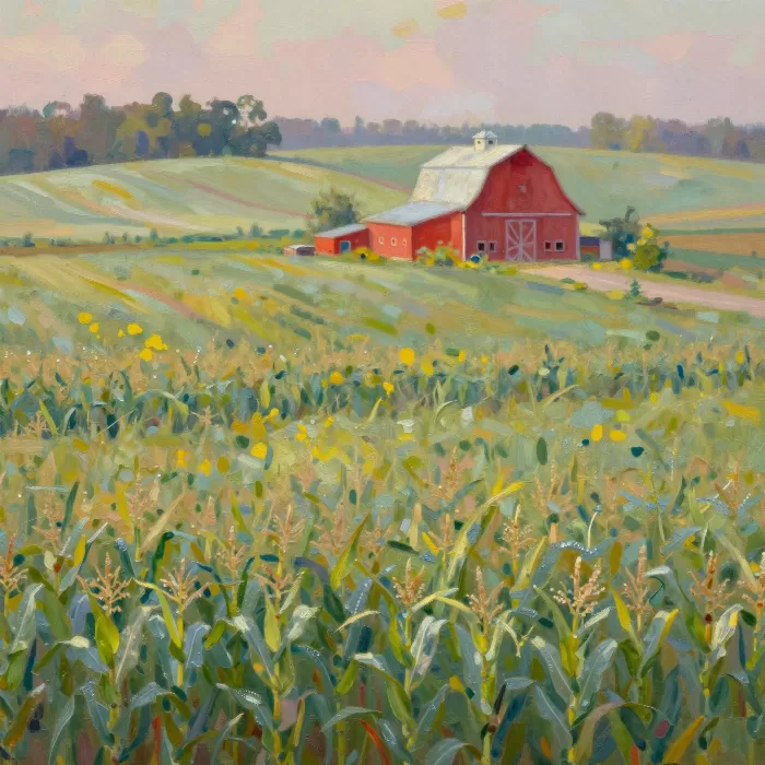 Morning Cornfields