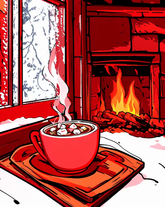 Frosted Fireplace