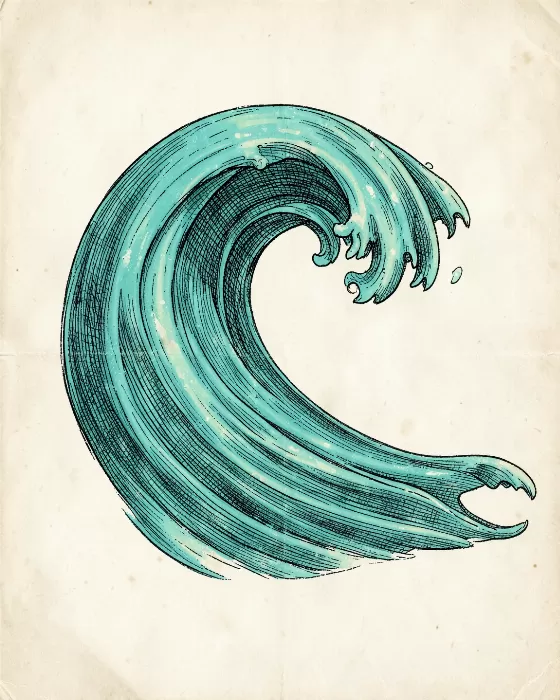 Turquoise Spiral