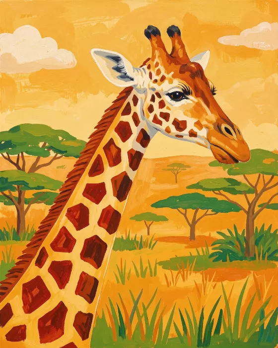 Sunlit Giraffe