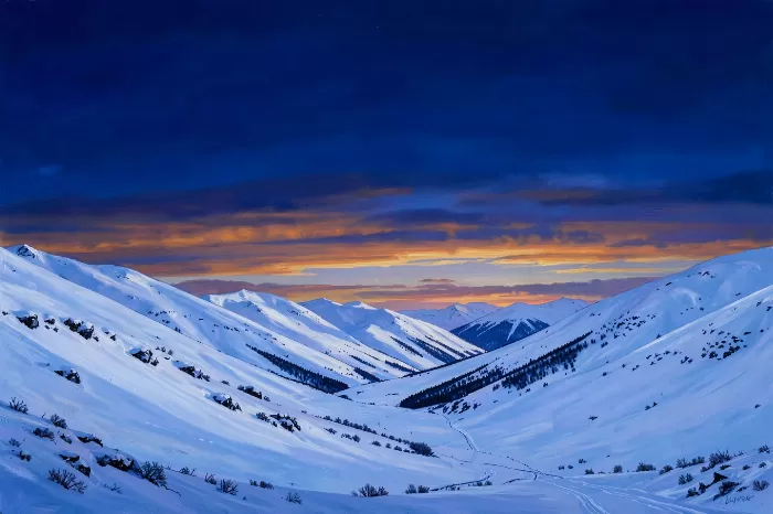 Snowfall Twilight