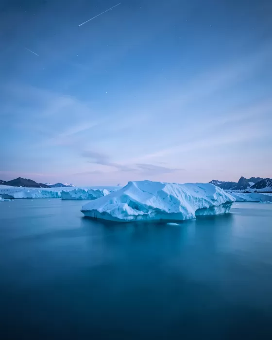 Blue Hour Ice