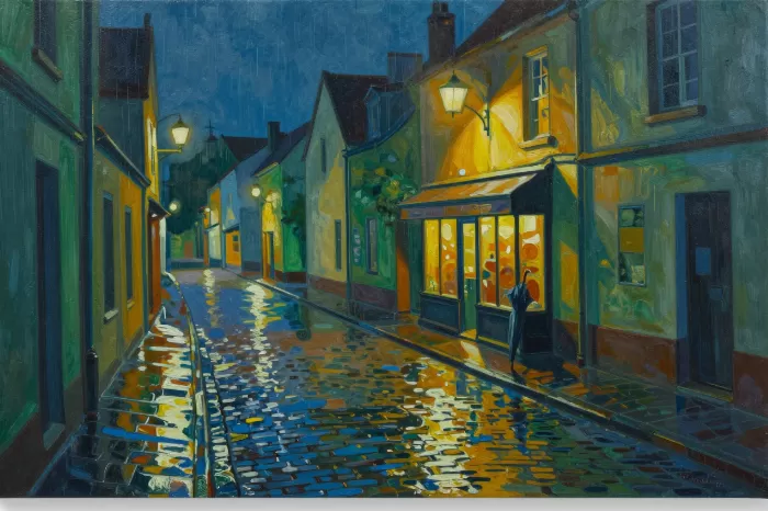 Rainy Cobblestones