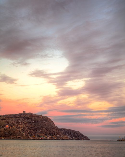 Signal Hill Battery Sunset - Newfoundland art print