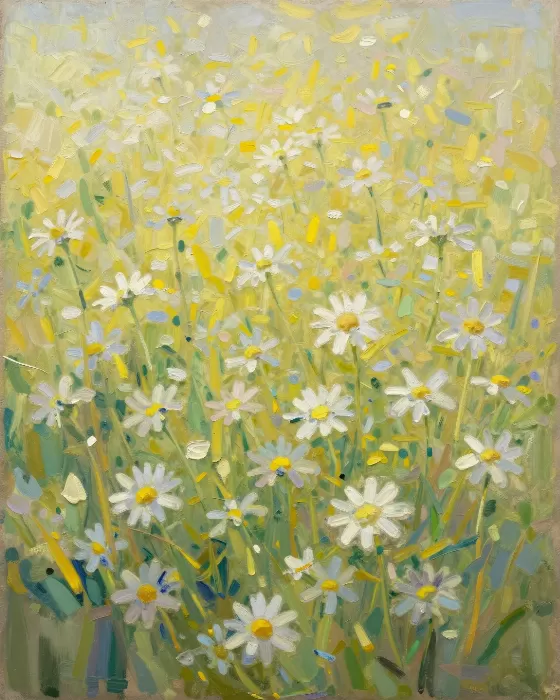 Sunlit Daisies
