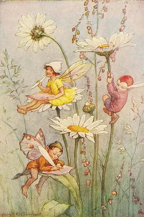 hanging out in the flowers