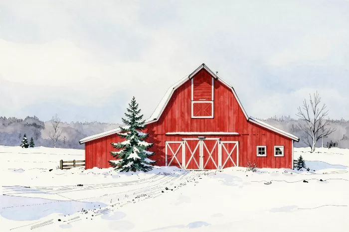 Snow Barn