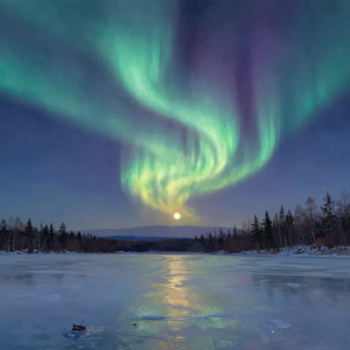 Moonlit Ice