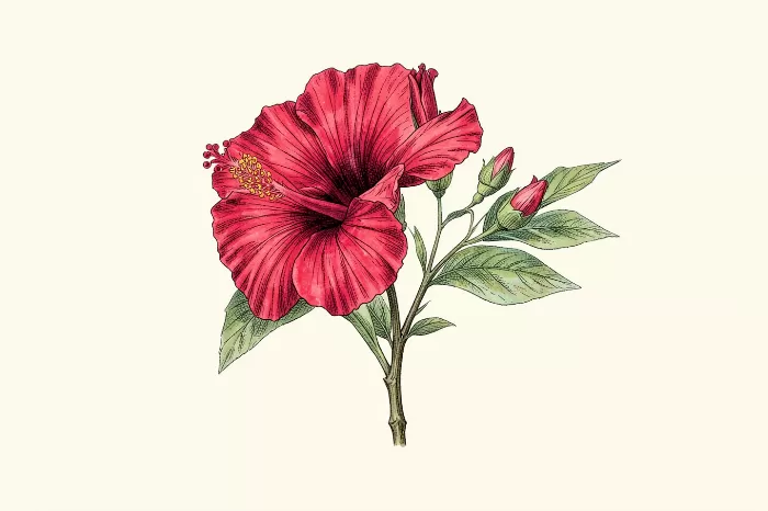 Botanical Hibiscus