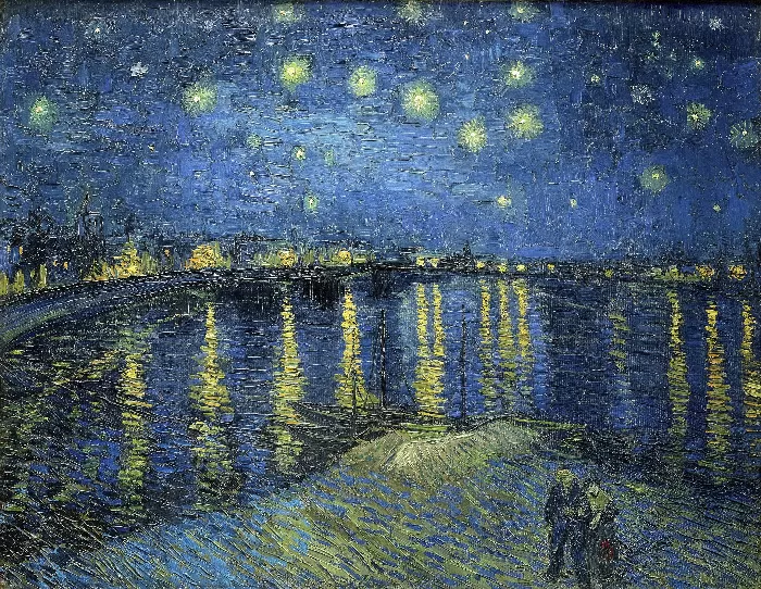Vincent van Goghs Starry Night Over the Rhone