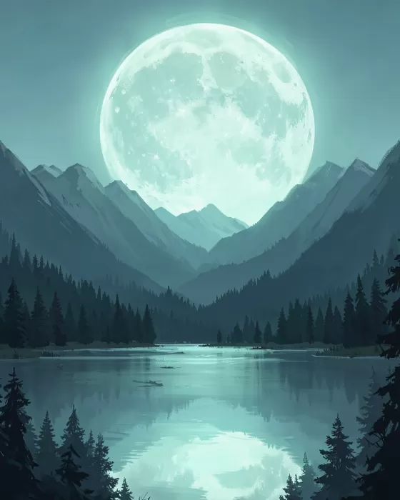 Moonlit Mountains
