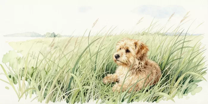 Curled Among Grasses