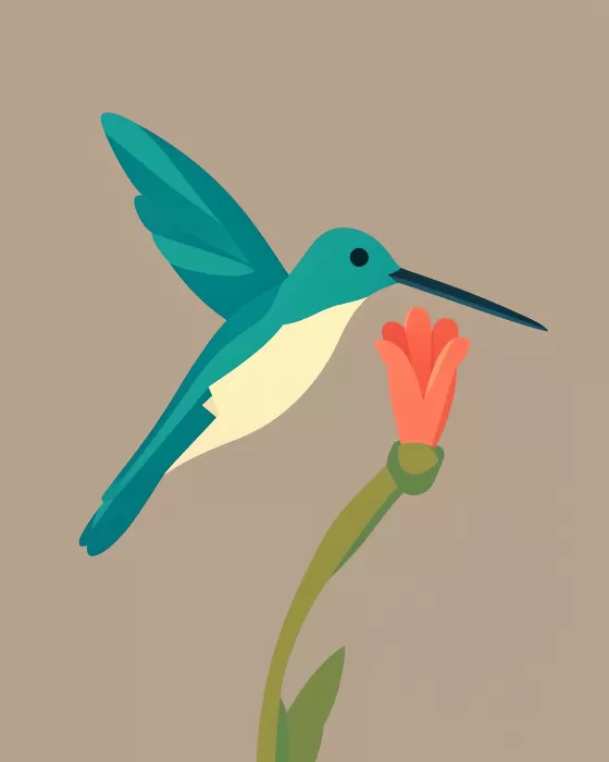 Hovering Hummingbird