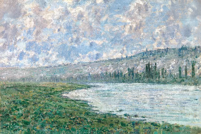 The Seine at Vetheuil 1880 by Claude Monet