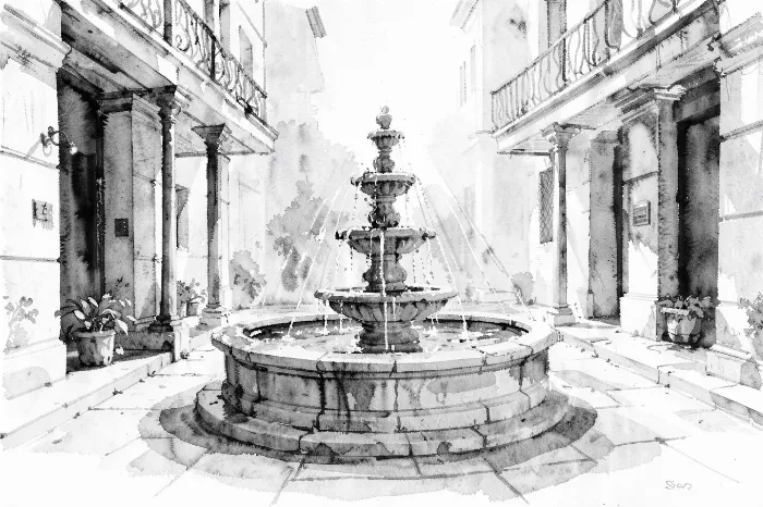 Courtyard Fountain