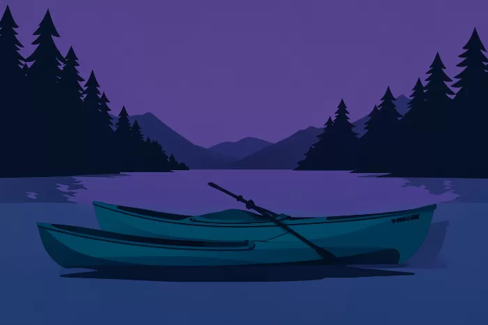 Teal Kayak