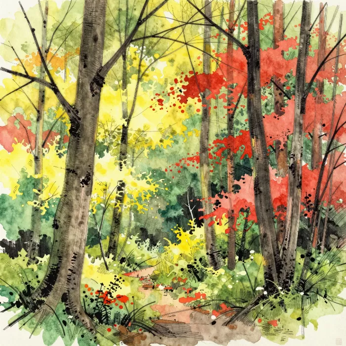 Vibrant Woodland